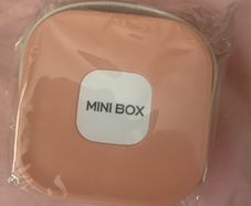 Pink travel jewellery case with mirror