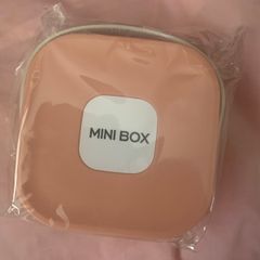 Pink travel jewellery case with mirror