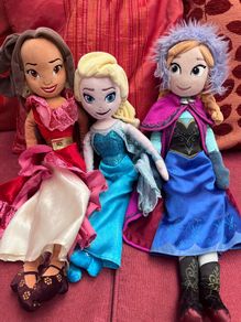 Disney Princess Soft Plush x 3