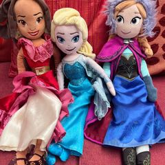 Disney Princess Soft Plush x 3
