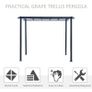 3 x 3 Meter Metal Pergola Gazebo Grape Trellis Climbing Plants Outdoor Sun Shelter Arbours Garden Image 5
