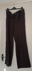 Dark brown trousers by Mango