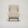 Vintage Sculptural Boucle Wingback Model 877 Armchairs by Gianfranco Frattini for Cassina, Italy, 1950s Image 3