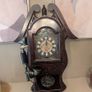 Vintage Style Wooden Wall Clock and Telephone Image 2