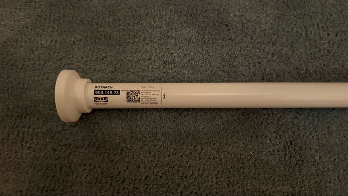 Shower curtain white rod IKEA - Botaren - 120-200cm - no screws