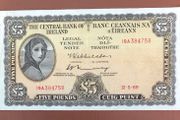Irish Five pound Lavery Note