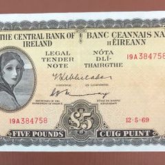 Irish Five pound Lavery Note