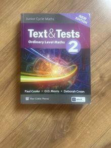 Text and test 2 ordinary level junior cert maths book