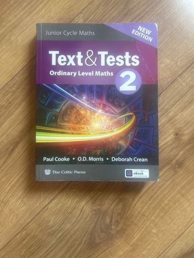 Text and test 2 ordinary level junior cert maths book