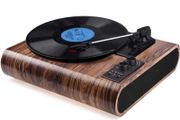 Record Player, Vintage Turntable Bluetooth Vinyl Player LP Record Player with 3 speed 33/45/78 RPM and Built-in 2 Stereo Speakers, AM/FM Function, Aux-in &amp; RCA Output (FREE POSTAGE)