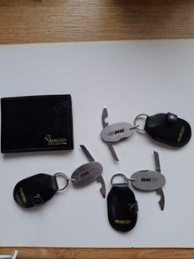 3 X Key Rings With Bottle Opener And Small Blade  And A Wallet Rhm Brand New  !