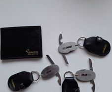 3 X Key Rings With Bottle Opener And Small Blade  And A Wallet Rhm Brand New  !
