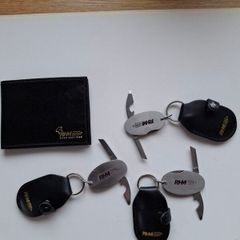 3 X Key Rings With Bottle Opener And Small Blade  And A Wallet Rhm Brand New  !