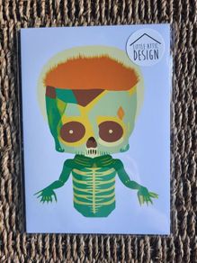 A5 Size Bowie inspired illustration Art Print, wall art