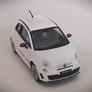 Diecast Model Abarth 500 2008 White - Collectable Motorama 1:43 Image 4