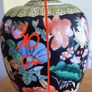 Vintage Black Porcelain Chinese Famille Rose Jar Urn Image 10