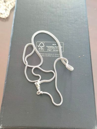 Sterling silver ladies mesh necklace