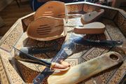 Vintage Shoe Trees and Collection of Shoe Horns