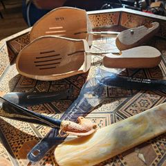 Vintage Shoe Trees and Collection of Shoe Horns