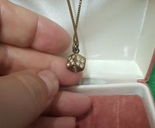Vintage Lucky Dice Pendant