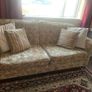 3 seater matching footstool and rug Image 2