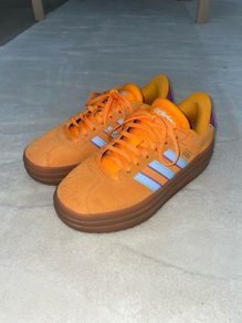 adidas gazelle bold orange, baby blue, purple