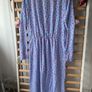 dress midi dress powder blue with hearts size medium monki brand Image 9