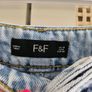 Denim midi Skirt Uk10 Image 4