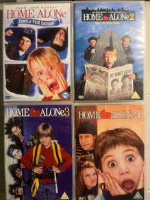 Home Alone 1,2,3,4 DVD Collection. All Four Movies