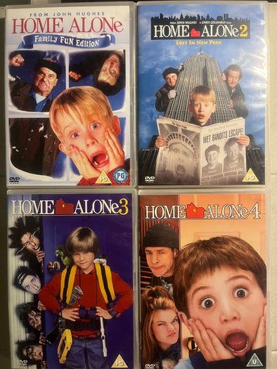 Home Alone 1,2,3,4 DVD Collection. All Four Movies