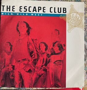 The escape club. Wild Wild West picture sleeve vinyl record single in vg+ condition