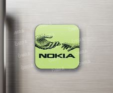Nokia Connecting People Hands Logo Fridge Magnet (50mm x 50mm)
