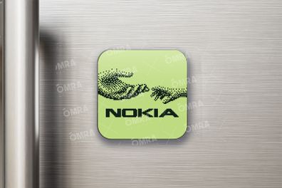 Nokia Connecting People Hands Logo Fridge Magnet (50mm x 50mm)