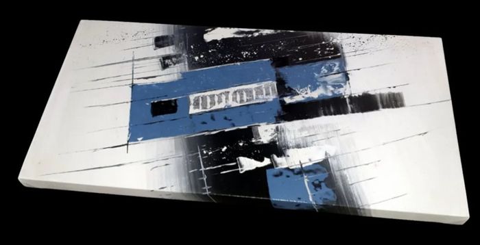 Ex-Harrods Modern Abstract Canvas Painting