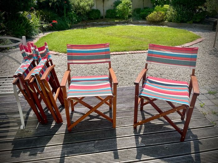 Debenhams Solid Wood Directors-Style Deck Chairs