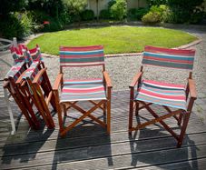 Debenhams Solid Wood Directors-Style Deck Chairs