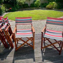 Debenhams Solid Wood Directors-Style Deck Chairs