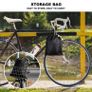 Bike Cover for 3 Bikes 210T Waterproof Outdoor  Bicycle Storage, Black Cover with Lock Hole, 2 Windproof Buckles & Storage Bag, UV Protection for Mountain & Road Bikes (220/120/110cm) Image 4