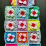 Granny squares crochet hot water bottle cover Image 2