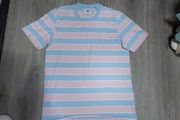 men's pink and blue Adidas t shirt
