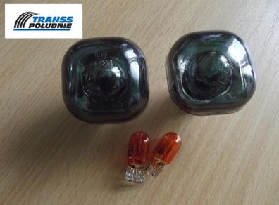 Smoked Side Light Repeater Indicators Set Seat Cordoba Ibiza Skoda Rapid Superb