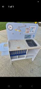 wooden vet station