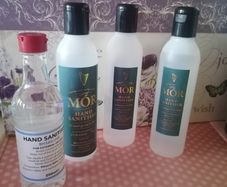 3 & half bottles of Hand Sanitiser