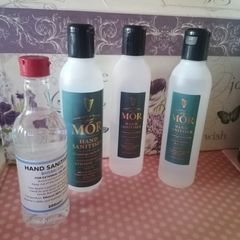 3 & half bottles of Hand Sanitiser