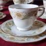 20 Piece Duchess Greensleeves Pattern Bone China Gold Gilt Tea Set For 6 Person Setting Made in England Image 7