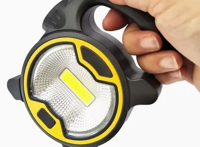 LED Work Light, Battery-Powered Floodlight with Side Torch, Portable Mini Lantern, new, unopened.