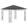 Gazebo with Mosquito Net and String Lights 3x3x2.73 m Anthracite 180 g/sq.m Image 4