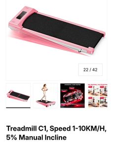 Space Saving Motorised Treadmill with LCD Display
