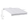 10' x 8' Manual Retractable Sun Shade Patio Awning Image 3