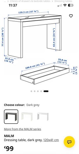 IKEA dressing table/desk